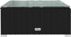 VidaLife Tuintafel 60x60x30 Cm Poly Rattan En Glas Zwart 9 VidaLife Tuintafel 60x60x30 Cm Poly Rattan En Glas Zwart -Tuin Gerelateerd 1200x636