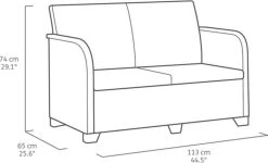 Keter Tuinbank 2-zits Rosalie Grafietkleurig -Tuin Gerelateerd 1200x728