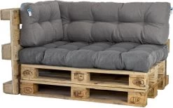 2L Home & Garden Rugkussen Metro Grijs - 60 X 40cm -Tuin Gerelateerd 1200x747