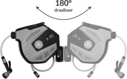 CoolHome Wandslangenbox 30 Meter + 2 Meter - Tuinslang Met Haspel- Slangenhouder 180° Draaibaar - Tuinslanghaspel Zwart - Grijs -Tuin Gerelateerd 1200x751 5