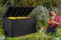 Keter Ontario Opbergbox - 870L - 147x83x86cm - Grafiet -Tuin Gerelateerd 1200x783