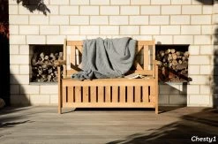 Needs&wants® Houten Tuinbank Met Opbergruimte, 2-zits Kistbank Houten Klassieke Bank Opslag, Grote Tuinopbergbank Van Massief Hout Weerbestendig Voor Buiten Tuin, Balkon, Terras, 115x61x85 Cm, Donker-bruin -Tuin Gerelateerd 1200x792
