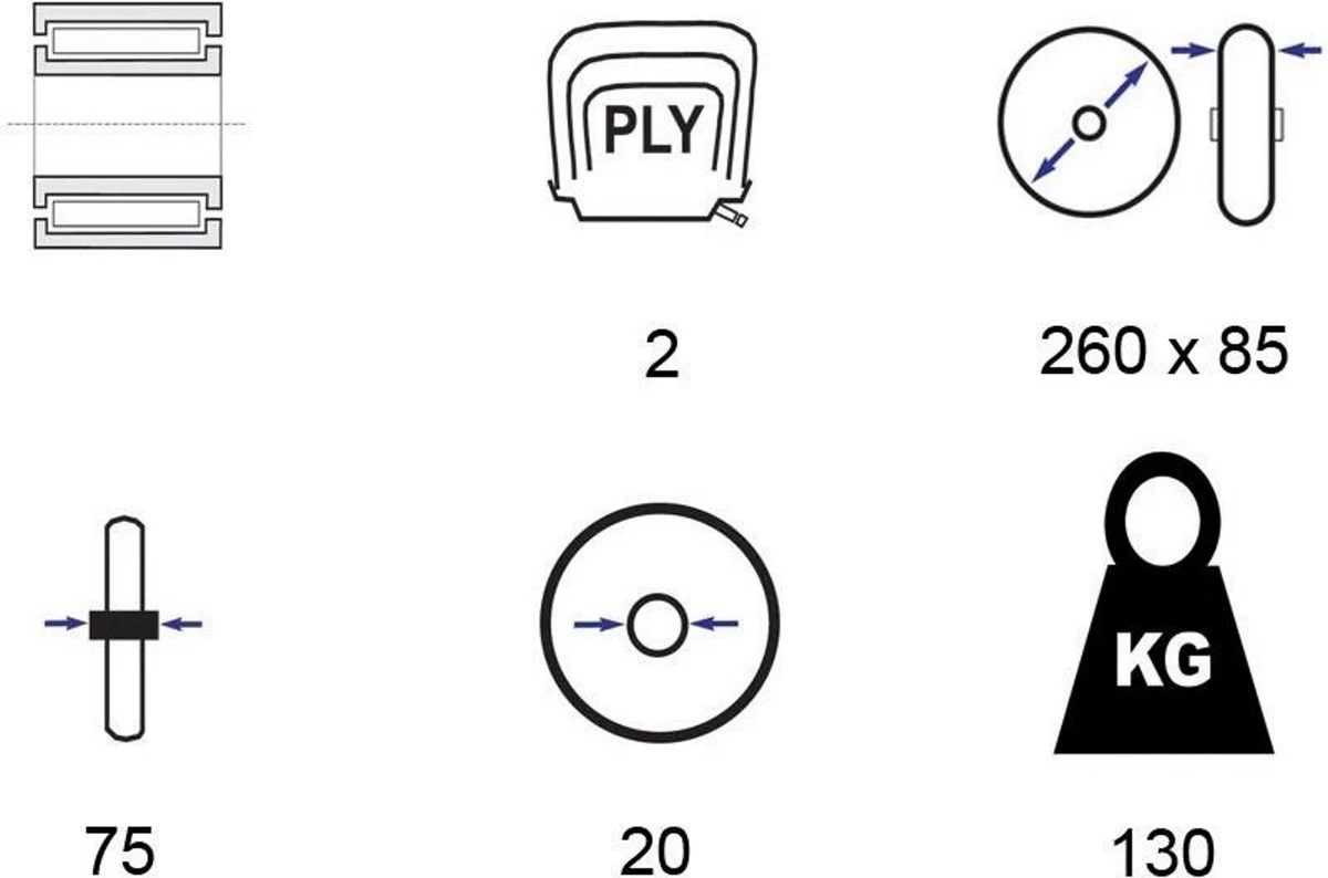 Benson Bolderkarwiel Steekwagenwiel Met Luchtband 3.00-4 | Asgatdiameter 20mm Rollager | Hoogte Wiel 26cm 9 Benson Bolderkarwiel Steekwagenwiel Met Luchtband 3.00-4 | Asgatdiameter 20mm Rollager | Hoogte Wiel 26cm - Afbeelding 7