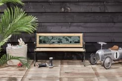 LIFA GARDEN Tuinbank Voor 2 Kinderen | Kinderbank Van Onbewerkt Hout En Ijzer | Nostalgische Tuinbank Met Jungle Afbeelding In De Rugleuning | Tuinbank Om Te Beitsen | 82 X 39 X 50 Cm -Tuin Gerelateerd 1200x799 4