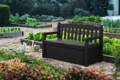 Keter Eden Garden Bench Opbergbank - 265L - 140x60x84cm - Zwart/Grijs -Tuin Gerelateerd 1200x800 20