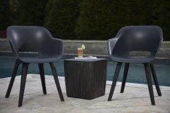 Allibert Akola Tuinstoelen - 2 Stuks -56,5x55x80cm - Donkergrijs -Tuin Gerelateerd 1200x800 25