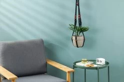 4 Stuks Zwarte Macrame Plantenhangers - Boho Handgeweven Katoen Hangpot Voor Binnen/Buiten - Hangende Bloempot Met Kralen - Macramé Touw/Koord Hangplant Houder - Bohemian Wandhanger Decoratie - Plant Hanger - Verticale Tuin Bloempothouder Planthanger -Tuin Gerelateerd 1200x800 287