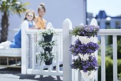 Elho Corsica Vertical Forest 24 - Bloempot Voor Balkonbuiten - Ø 26.7 X H 29.7 Cm - Wit/Wit -Tuin Gerelateerd 1200x800 288