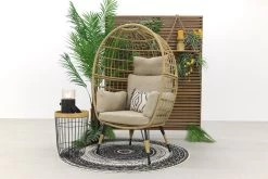 Lola Egg Relaxstoel - Natural Sand - Mand Stoel -Tuin Gerelateerd 1200x800 49