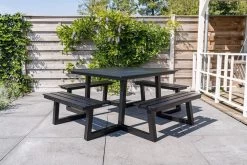 MaximaVida Vierkante Aluminium Picknicktafel Dex 215 Cm Zwart - Lage Instap 11 MaximaVida Vierkante Aluminium Picknicktafel Dex 215 Cm Zwart - Lage Instap -Tuin Gerelateerd 1200x800 69