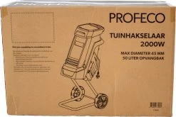 Profeco Stille Hakselaar 2000W - Tuinhakselaar - Versnipperaar Voor 45mm Takdikte - Incl. 50 Liter Opvangzak En Veilige Duwstok -Tuin Gerelateerd 1200x800 91