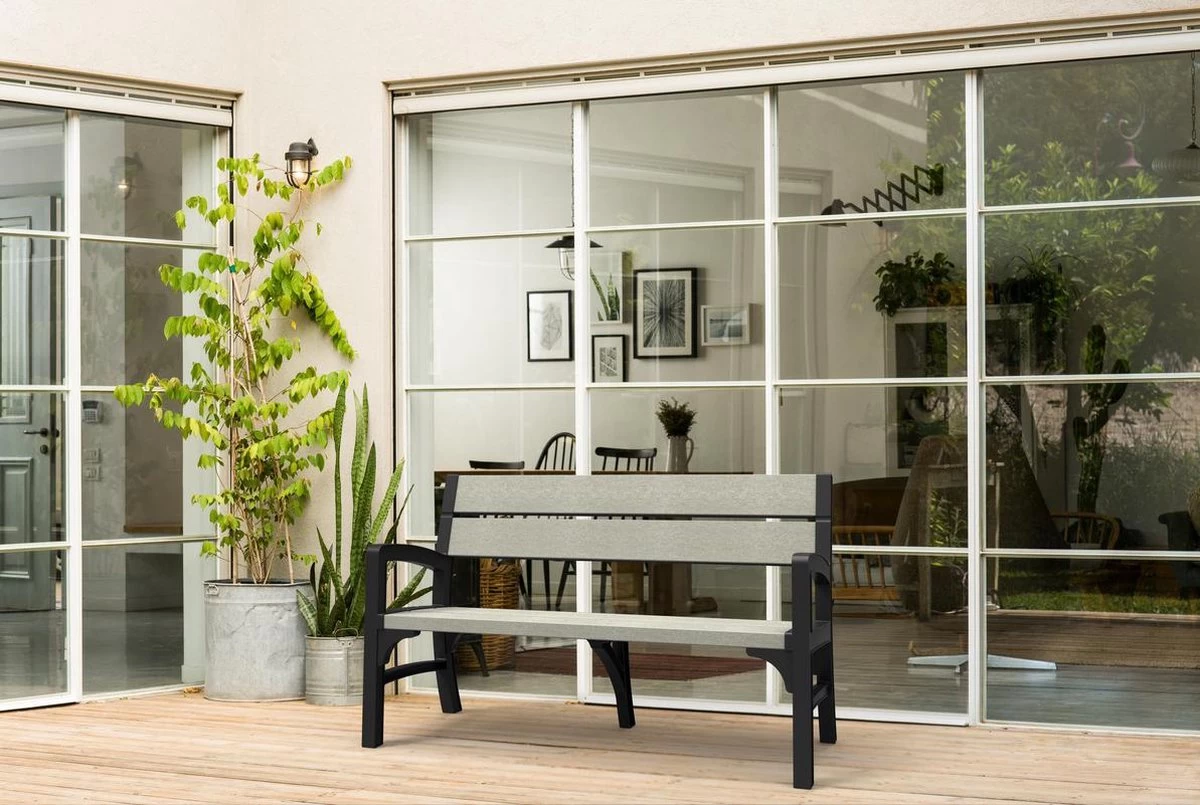 Keter Montero Tuinbank - 3-personen - 150x62,5x89cm – Grafiet 13 Keter Montero Tuinbank - 3-personen - 150x62,5x89cm – Grafiet - Afbeelding 11