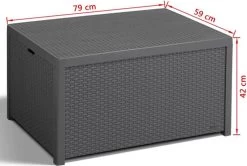 Allibert Arica Tuintafel - 79x59,5x42 Cm - Grafiet -Tuin Gerelateerd 1200x806 1