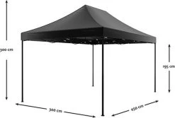 Easy Up 3x4,5m Zwart Luxe Partytent Opvouwbaar -Tuin Gerelateerd 1200x813 1