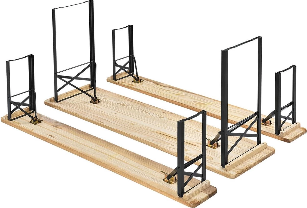 Merkloos Biertafelset / Bierbank - 3-delig - 170cm 5 Merkloos Biertafelset / Bierbank - 3-delig - 170cm - Afbeelding 3