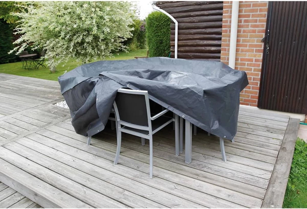 Nature - Tuinmeubelhoes - Beschermhoes Voor Tafel (rechthoekig) - H90 X 225 X 143cm 5 Nature - Tuinmeubelhoes - Beschermhoes Voor Tafel (rechthoekig) - H90 X 225 X 143cm - Afbeelding 3