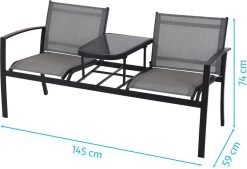 Pro Garden ProGarden Tuinbankje Met Tafel Tweepersoons -Tuin Gerelateerd 1200x820 1