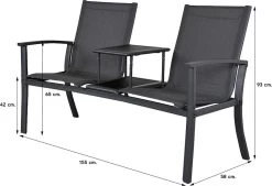 Tete-a-Tete Aluminium Tuinbank Felix -Tuin Gerelateerd 1200x823