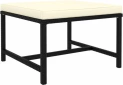 VidaXL 4-delige Loungeset Met Kussens Poly Rattan Zwart -Tuin Gerelateerd 1200x827