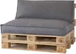 2L Home & Garden Rugkussen Metro Lounge Grijs - 120 X 40cm