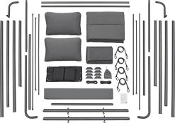 Schommelbank / Ligbank Kassandra - Donkergrijs -Tuin Gerelateerd 1200x846