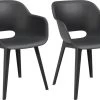 Allibert Akola Tuinstoelen - 2 Stuks -56,5x55x80cm - Donkergrijs -Tuin Gerelateerd 1200x858