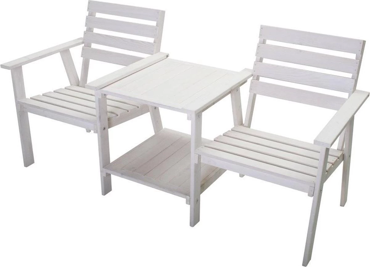 Tuinbank - Romeo Tete A Tete - Wit - 170cm 3 Tuinbank - Romeo Tete A Tete - Wit - 170cm
