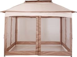 Outsunny Paviljoen Met Zijwanden Partytent Tuintent Popup 3,25 X 3,25 M Khaki 840-166 -Tuin Gerelateerd 1200x893 1