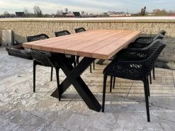 Tuintafel Douglas 300 Cm X 90 Cm | Stalen Poten | 8-10 Personen | DuuMaa -Tuin Gerelateerd 1200x899 4