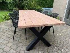 Tuintafel Douglas 300 Cm X 90 Cm | Stalen Poten | 8-10 Personen | DuuMaa -Tuin Gerelateerd 1200x899 6