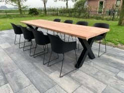 Tuintafel Douglas 300 Cm X 90 Cm | Stalen Poten | 8-10 Personen | DuuMaa -Tuin Gerelateerd 1200x899 7