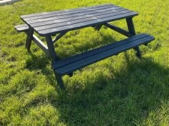 Goedkopepicknicktafels.nl | Zwarte XL Picknicktafel | Tuintafel 6 Persoons | Zwart Gespoten Gedroogd Grenen Hout! -Tuin Gerelateerd 1200x899 9