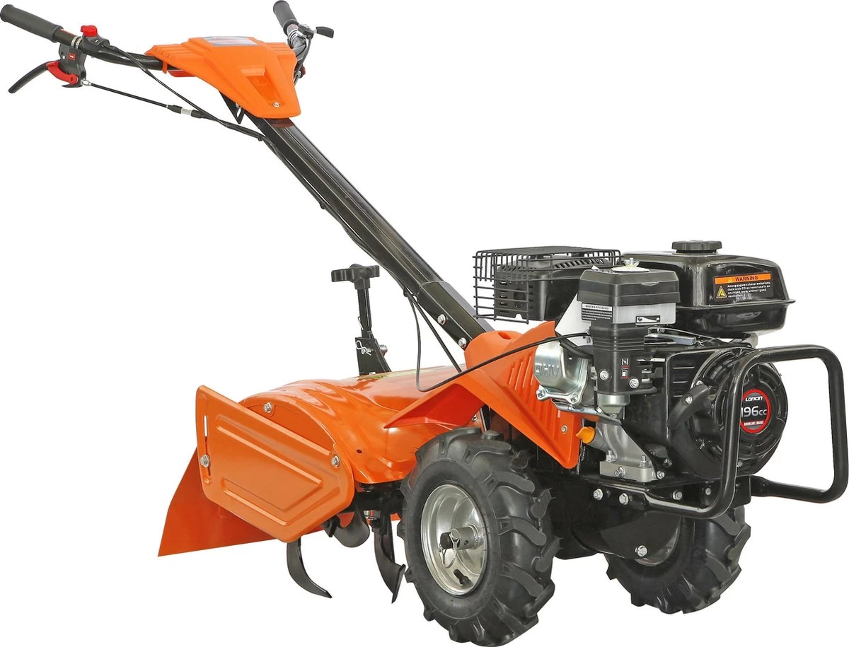 Kibani Grondfrees Benzine - 196cc - 46CM Breedte - 6.5PK - Loncin Motor - Tuinfrees - Tuinfrees Benzine - Bodemfrees - Tuinploeg - Grondfreesmachine 4 Kibani Grondfrees Benzine - 196cc - 46CM Breedte - 6.5PK - Loncin Motor - Tuinfrees - Tuinfrees Benzine - Bodemfrees - Tuinploeg - Grondfreesmachine - Afbeelding 2