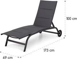 Blumfeldt Limala Tuinstoel - Ligstoel - Relaxstoel - Rugleuning In 6 Standen Verstelbaar - 2 Vielen - Draagkracht: Max. 150 Kg -Tuin Gerelateerd 1200x918