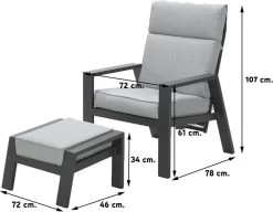 Garden Impressions Max Verstelbare Stoel + Voetenbank 21 Garden Impressions Max Verstelbare Stoel + Voetenbank -Tuin Gerelateerd 1200x933