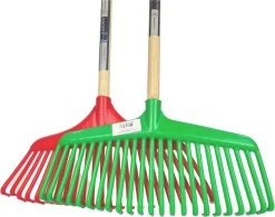 Synx Tools Gazonhark Bladhark 23 Tanden Hark - Harken - Grashark- Gazon - Kunststof Blauw/groen -Met Steel 120cm -Tuin Gerelateerd 1200x947