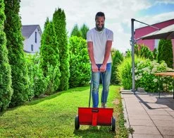 Einhell Strooiwagen GC-SR 12 (12 L - 45 Cm Strooibreedte - Dubbele Duwstang - Kliksluiting Aan Beide Zijden - Verstelhendel - Corrosiebestendige Rol - Behuizing Van Breukvast Kunststof) -Tuin Gerelateerd 1200x949