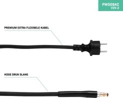VONROC PRO Hogedrukreiniger V25-2 – 2500W – 195 Bar – 468 L/h – Duurzame Inductiemotor – Incl. 8m Slang, Slanghaspel, Terrasreiniger, Reinigingstank En Meer -Tuin Gerelateerd 1200x952