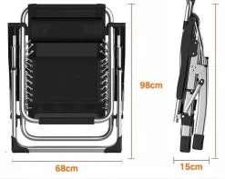Brulo - Ligstoel Tuin - Ligstoelen - Strandstoel Opvouwbaar - Tuinstoel - Incl Tafel En Hoofdkussen -Tuin Gerelateerd 1200x956 1