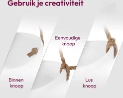 Gadgy Plantenhanger Keramiek - Set Van 3 - Hangpot Van Wit Steen - Hangende Bloempot Plantenpot - Met 3 Verschillende Koorden - 12x11x9.5CM -Tuin Gerelateerd 1200x959 2