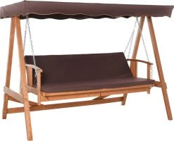 Outsunny Hollywoodschommel Hout Tuinschommel Schommelbank Ligfunctie 3 Personen 84A-185 -Tuin Gerelateerd 1200x972