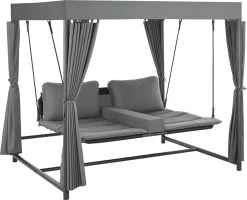 Schommelbank / Ligbank Kassandra - Donkergrijs -Tuin Gerelateerd 1200x973