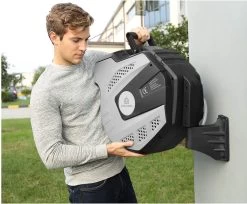 CoolHome - Wandslangenbox 20 Meter + 2 Meter - Tuinslang Met Haspel- Slangenhouder 180° Draaibaar - Tuinslanghaspel Zwart - Grijs -Tuin Gerelateerd 1200x992 2