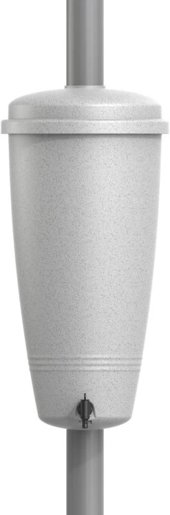 Elho Green Basics Rain Catcher 33 - Regenton Voor Balkonbuiten - Ø 33.5 X H 73.5 Cm - Grijs/Living Concrete -Tuin Gerelateerd 396x1200 1