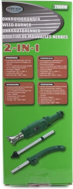 Hofftech Weed Burner Elektrische Onkruidbrander - 2000W - Max. 600 °C - BBQ Aansteker -Tuin Gerelateerd 466x1200 2