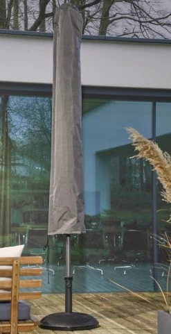 Weersbestendige Parasolhoes - Rond & Vierkant - Max. 3 X 3 M - Grijs / Antraciet - Stokparasol -Tuin Gerelateerd 616x1200