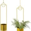 Merkloos Bloempotten Om Op Te Hangen - Hangende Plantenpot - 2 Stuks - 88 Cm Hoog - Gouden -Tuin Gerelateerd 757x1200 2
