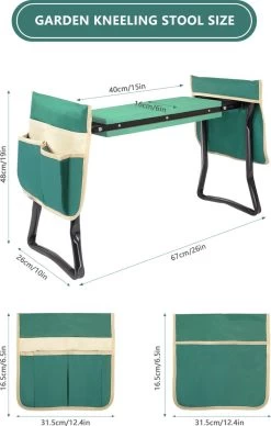 Uten - Kniebankje Tuin - Knie Steun - Tuinkruk Inklapbaar - Kniesteun Tuinieren - Kniekussen - Tot 150 Kg - Groen -Tuin Gerelateerd 763x1200