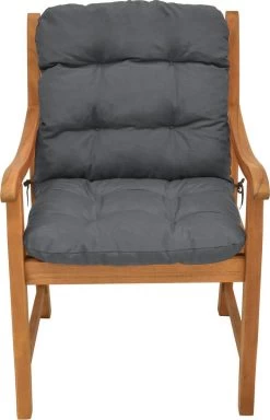 Beautissu Flair NL – Set Van 2 Tuinkussen Lage Rug Antraciet – 100x50 Cm – Zitkussen Matraskussen Voor Tuin Meubelen -Tuin Gerelateerd 772x1200