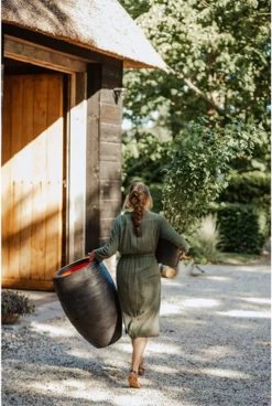 Capi Europe - Vaas Elegant Deluxe Rib NL - 45x72 - Zwart - Voor Binnen En Buiten - KBLR1138 -Tuin Gerelateerd 806x1200 5